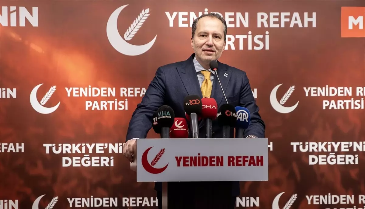 Yeniden Refah Partisi Pazartesi Günü Adaylarını Açıklayacak