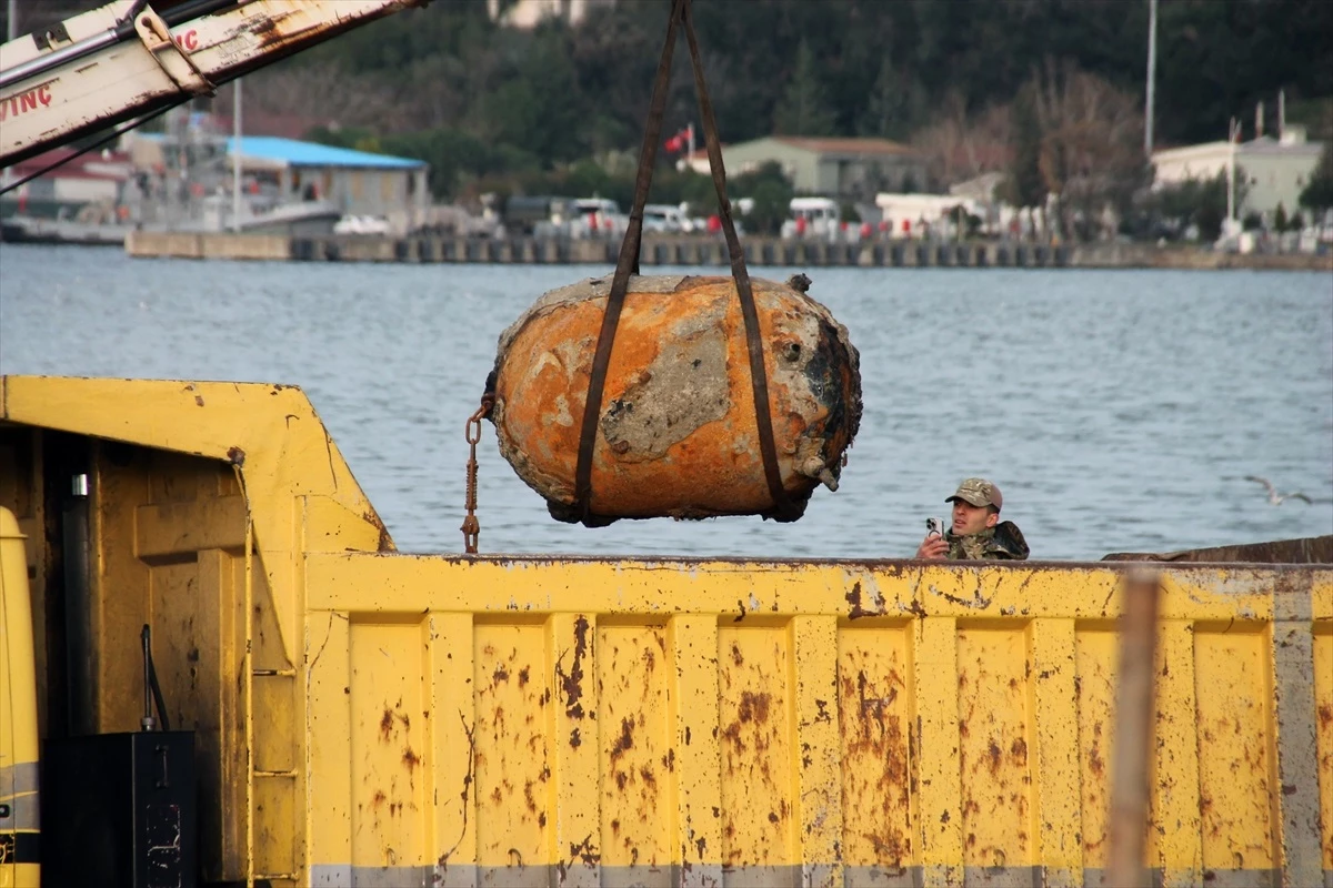 Zonguldak\'ın Karadeniz Ereğli ilçesinde deniz mayını bulundu
