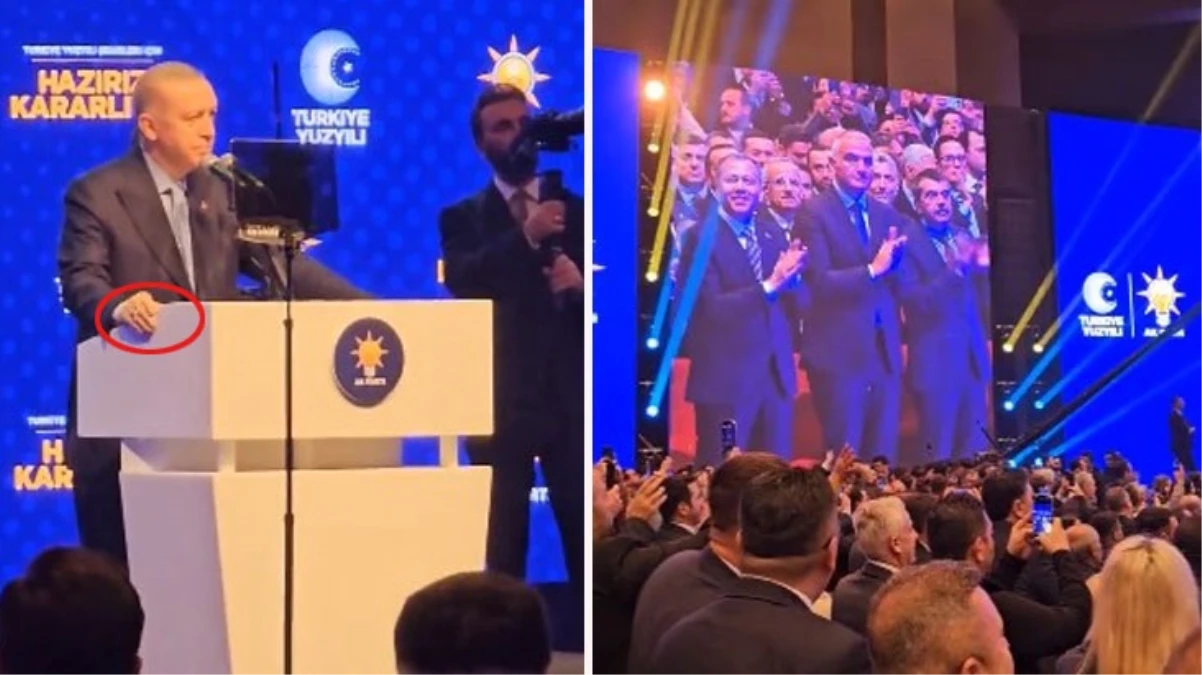 Cumhurbaşkanı Erdoğan tempo tuttu, tüm salon eşlik etti! İşte AK Parti\'nin seçim şarkısı