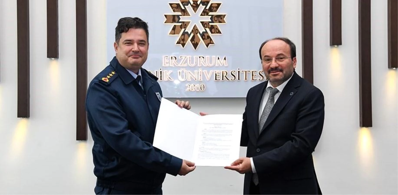 Erzurum Teknik Üniversitesi ile Erzurum Hava Meydan Komutanlığı arasında iş birliği protokolü imzalandı