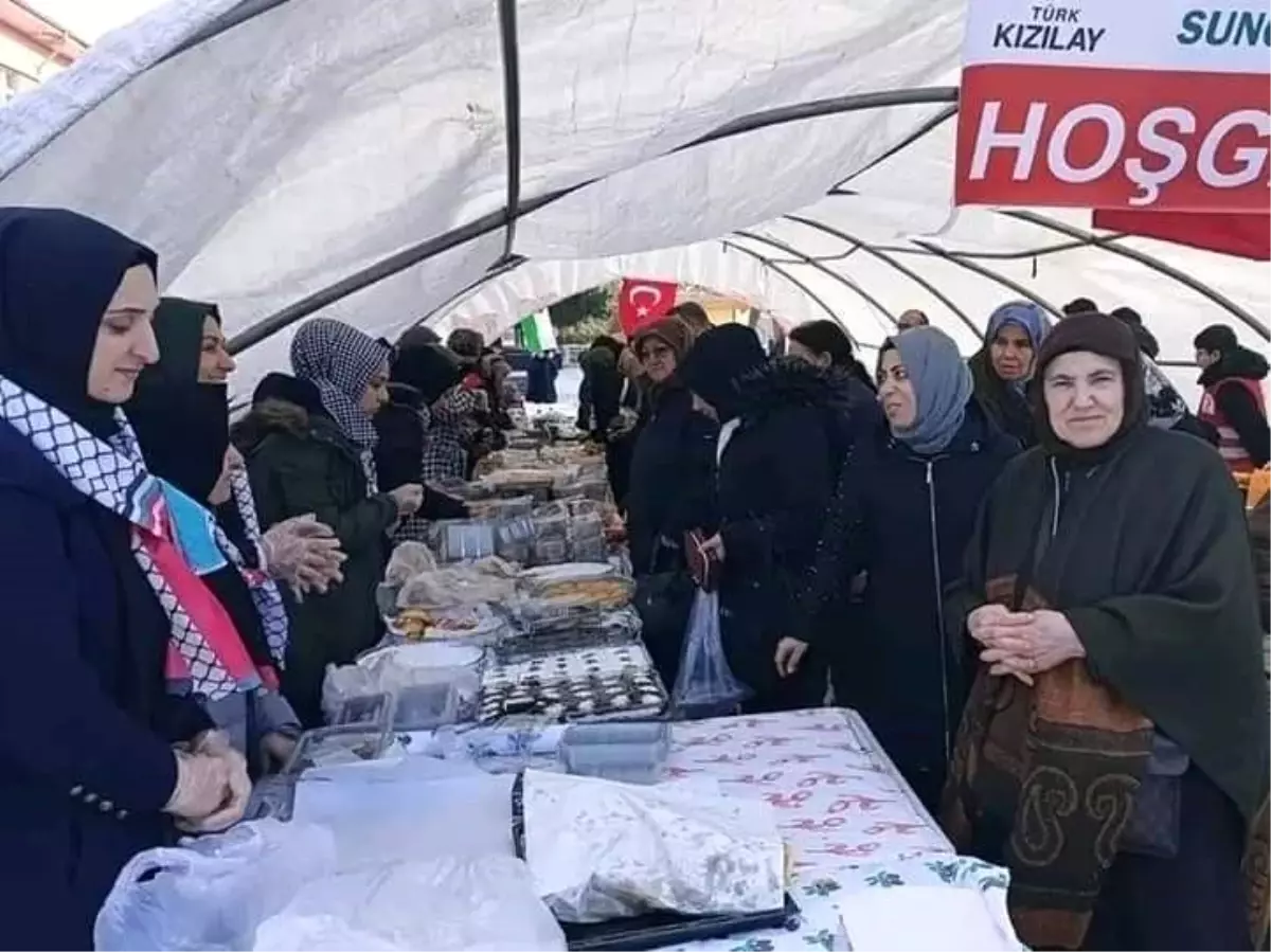 Sungurlu'da Filistin-Gazze hayır çarşısında 295 bin TL toplandı