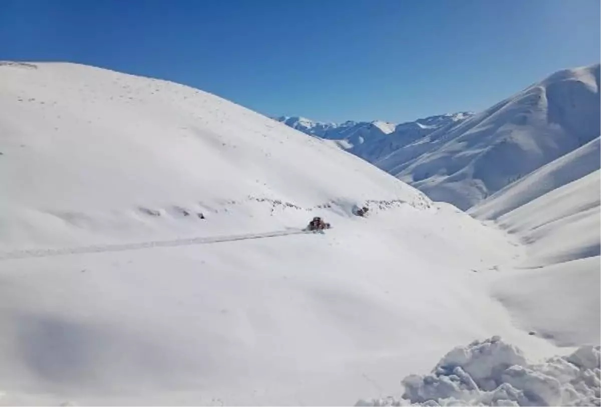 Hakkari\'de kar yağışı nedeniyle kapanan 74 yerleşim yeri yolu açıldı