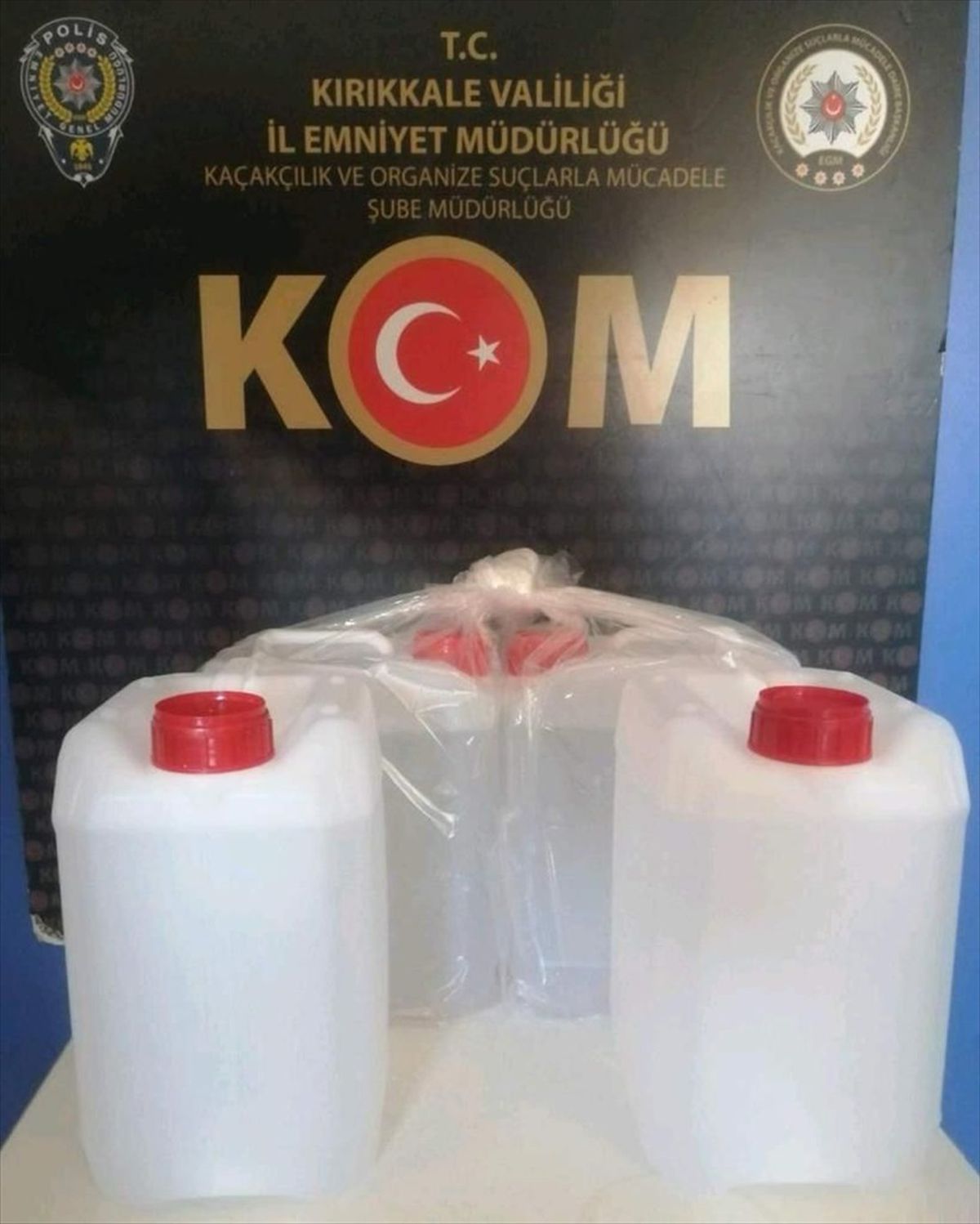 Kırıkkale\'de 20 litre kaçak etil alkol ele geçirildi