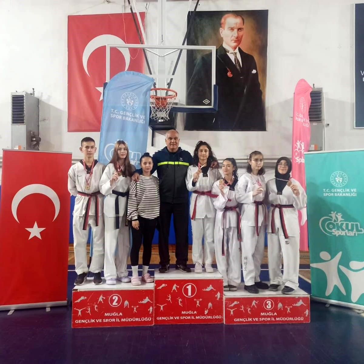 Köyceğizli Taekwondo Sporcuları İl Birinciliğini Kazandı
