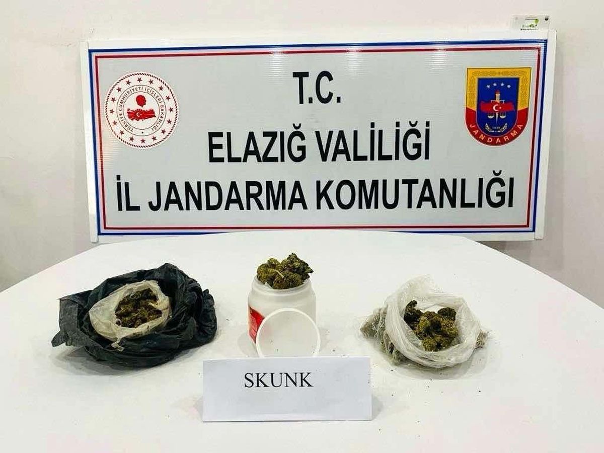 Elazığ\'da 580 Gram Skunk Ele Geçirildi, Bir Şüpheli Gözaltına Alındı
