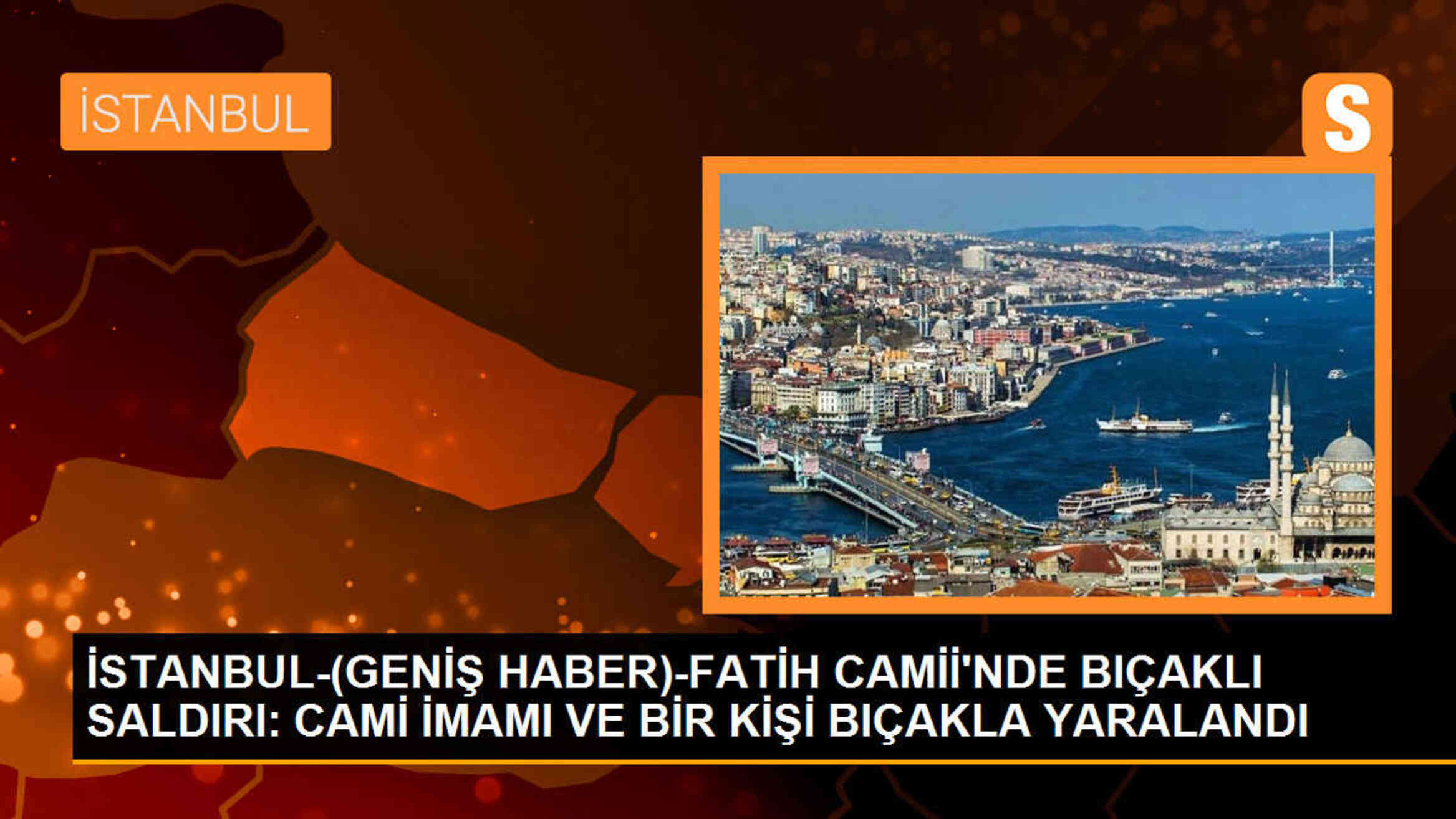 FATİH Camii\'nde Slogan Atan Ö.S.\'nin Bıçaklı Saldırısı Sonucu İki Kişi Yaralandı
