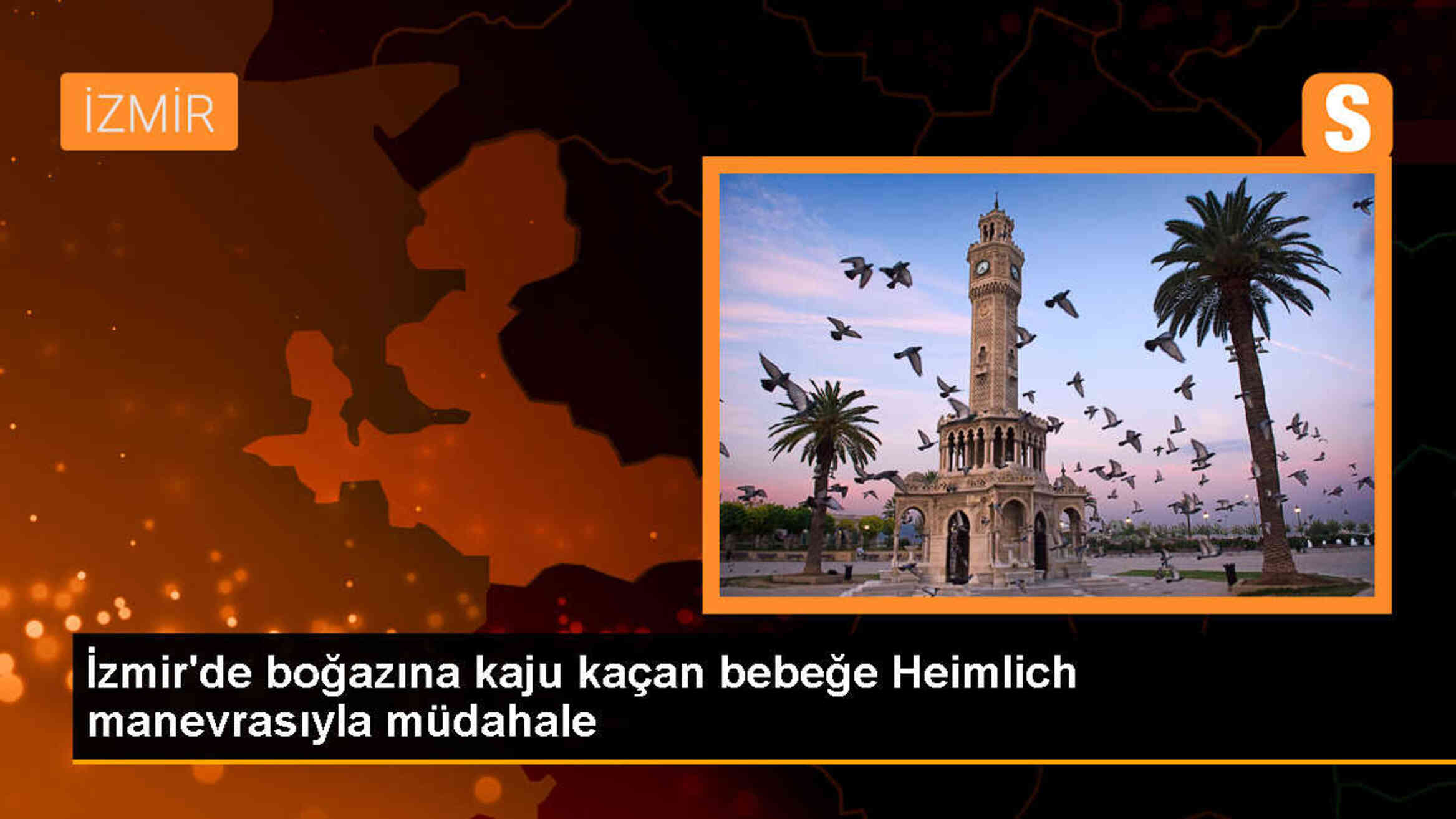 İzmir\'de boğazına kaju kaçan bebek, babasının müdahalesiyle hayata döndü