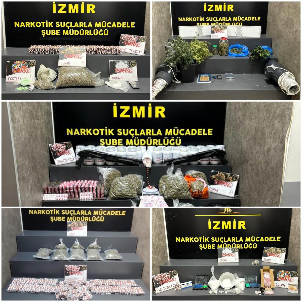 İzmir\'de Polis Operasyonunda 34 Bin Sentetik Ecza Maddesi Ele Geçirildi