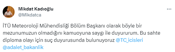 Mikdat Kadıoğlu 'diploması sahte' dedi, hava tahmincisi Kerem Ökten'den küfürlü paylaşım geldi