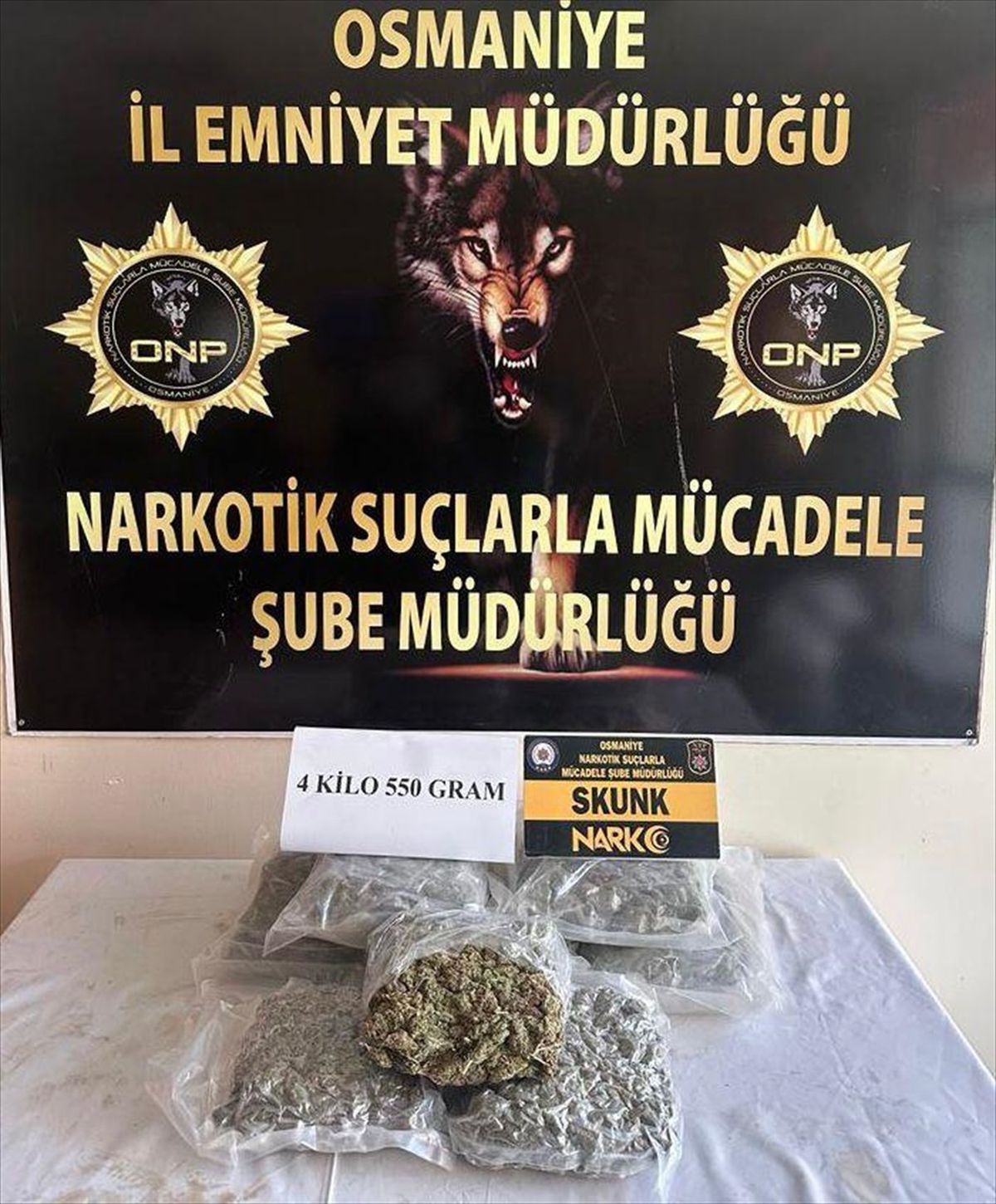Osmaniye\'de 4 Kilo 550 Gram Sentetik Uyuşturucu Ele Geçirildi