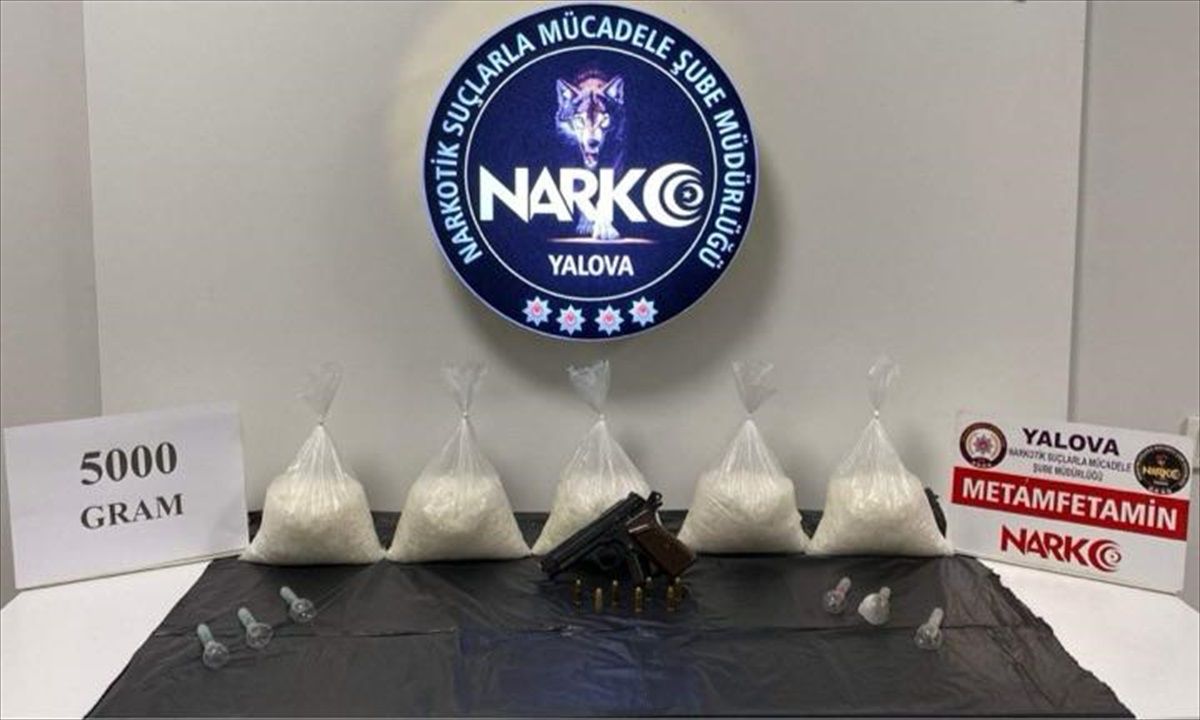 Yalova\'da 5 kilogram sentetik uyuşturucu ele geçirildi