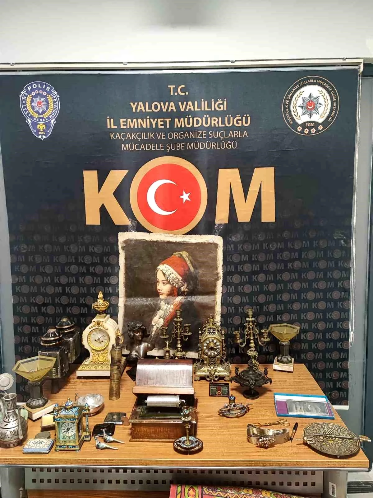 Yalova\'da Osmanlı dönemine ait 71 tarihi eser ele geçirildi, 1 kişi gözaltına alındı