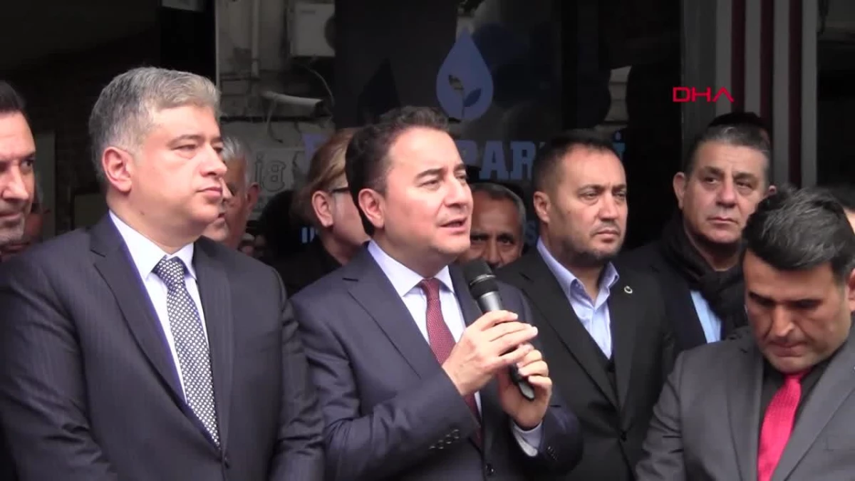 DEVA Partisi Genel Başkanı Ali Babacan: Türkiye\'nin sorunları ehil ve dürüst insanlarla çözülür