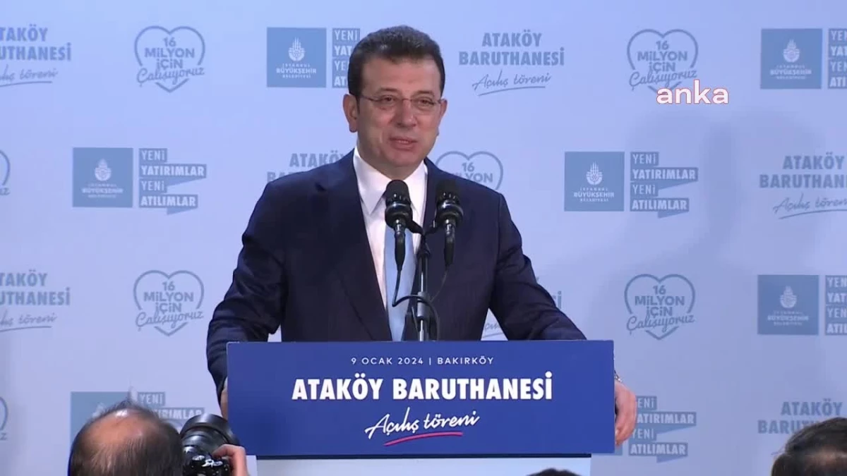 Ataköy Baruthanesi Açılışında Konuşan İmamoğlu: "Bize Saldırıya Geçenlere Söyleyeyim: Bu Millet Size Haddinizi 31 Mart 2024\'te Bildirecek"