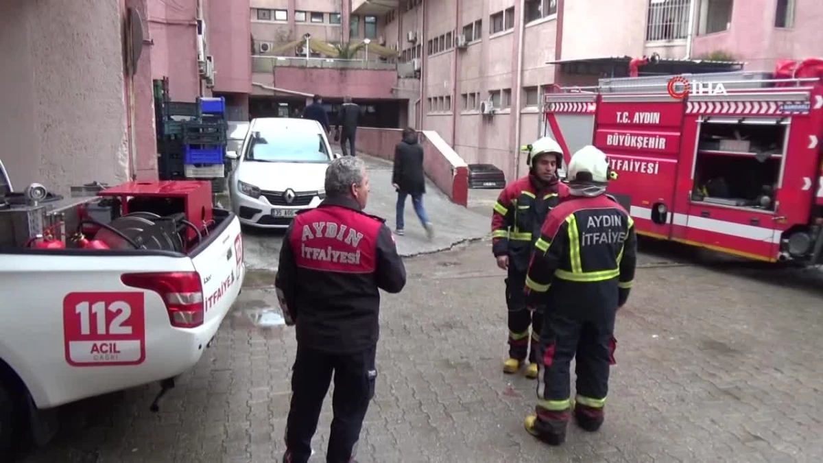 Aydın Devlet Hastanesi\'nde yangın paniği
