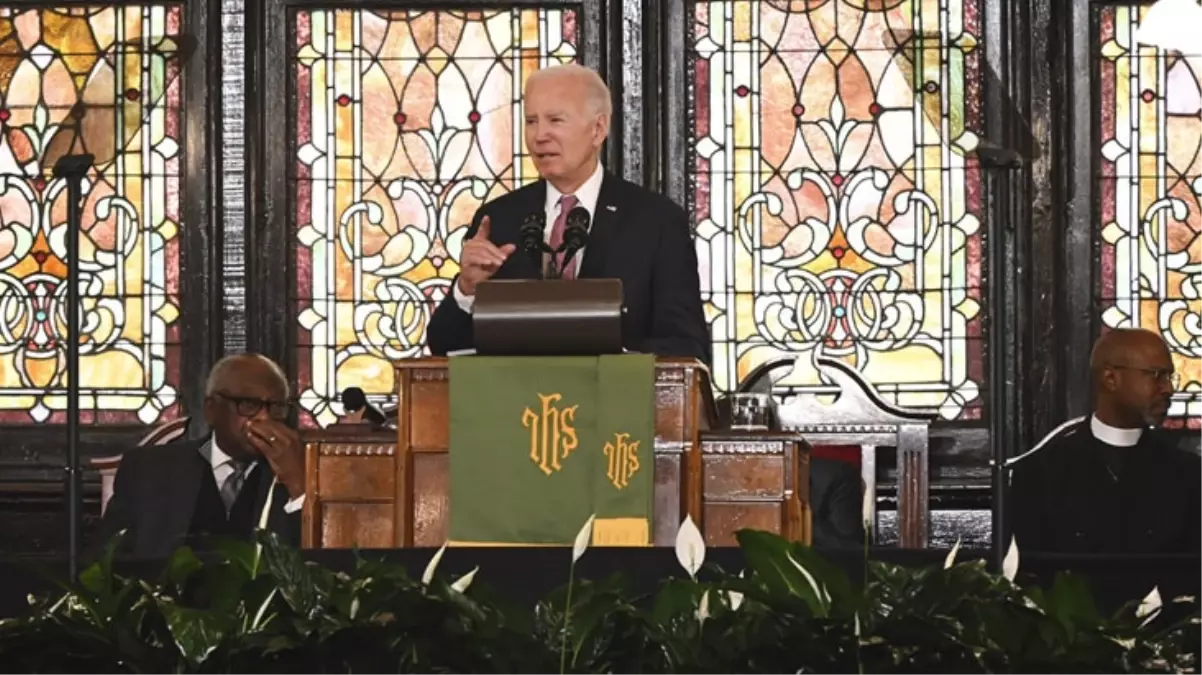 Biden'ın konuşması 'Gazze'de ateşkes' sloganları ile kesildi