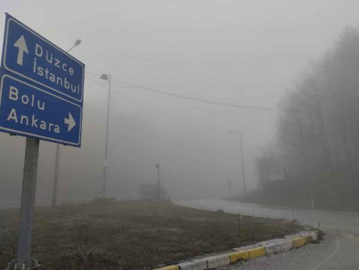 BOLU Dağı'nda Sis Nedeniyle Görüş Mesafesi 40 Metreye Kadar Düştü