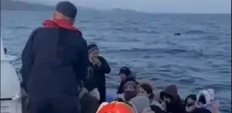 Yunanistan unsurları tarafından geri itilen 34 kaçak göçmen kurtarıldı