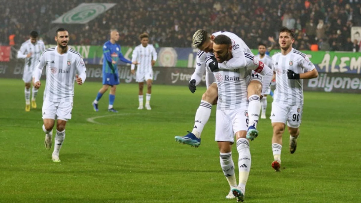 Kara Kartal\'dan gol şov! Beşiktaş, Çaykur Rizespor\'u deplasmanda dağıttı