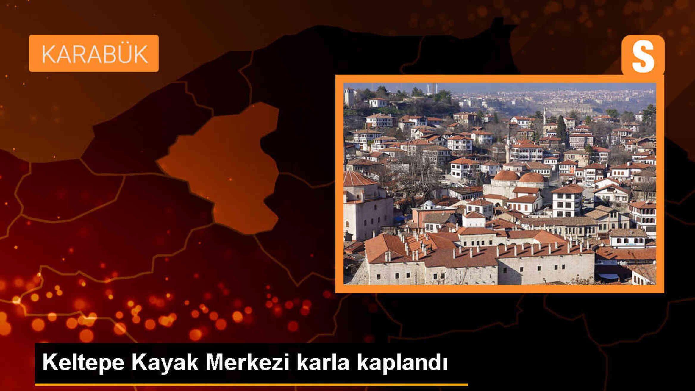 Karabük\'teki Keltepe Kayak Merkezi Kar Yağışıyla Beyaza Büründü