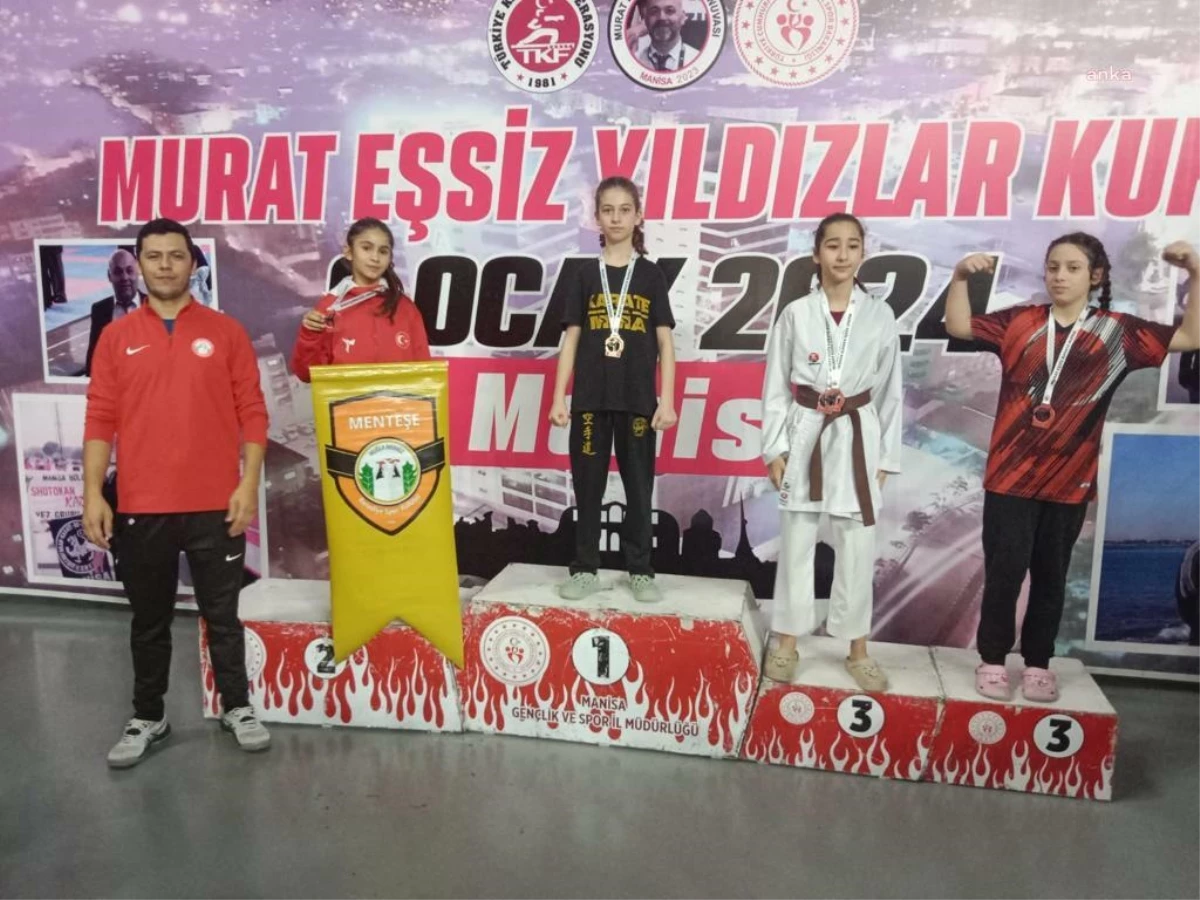 Menteşe Belediyespor Karate Takımı Şampiyonadan 2 altın, 3 gümüş, 2 bronz madalya ile döndü