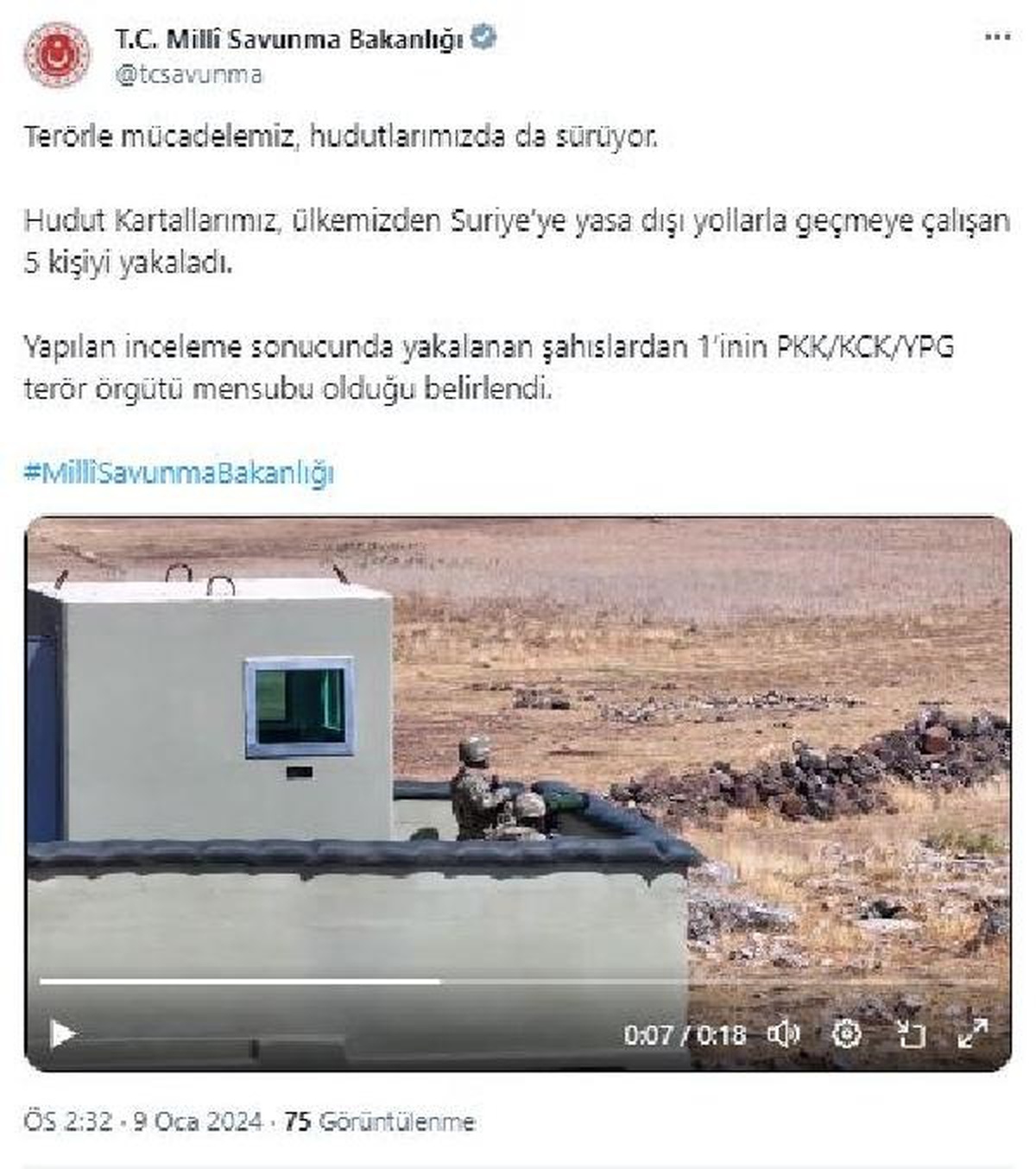 Türkiye\'den Suriye\'ye geçmeye çalışan 5 kişi yakalandı