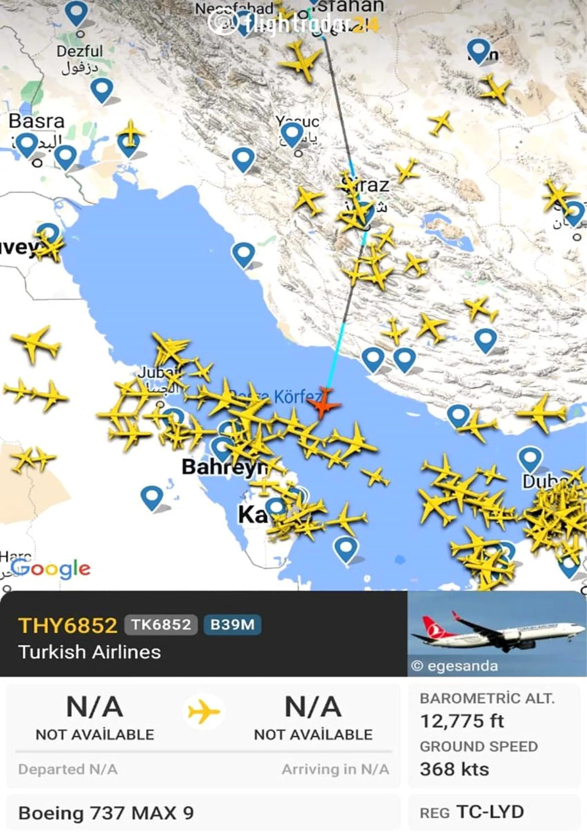 THY, İran\'da kalan Boeing 737 MAX 9 uçaklarını Bakü ve Doha\'ya yönlendirdi