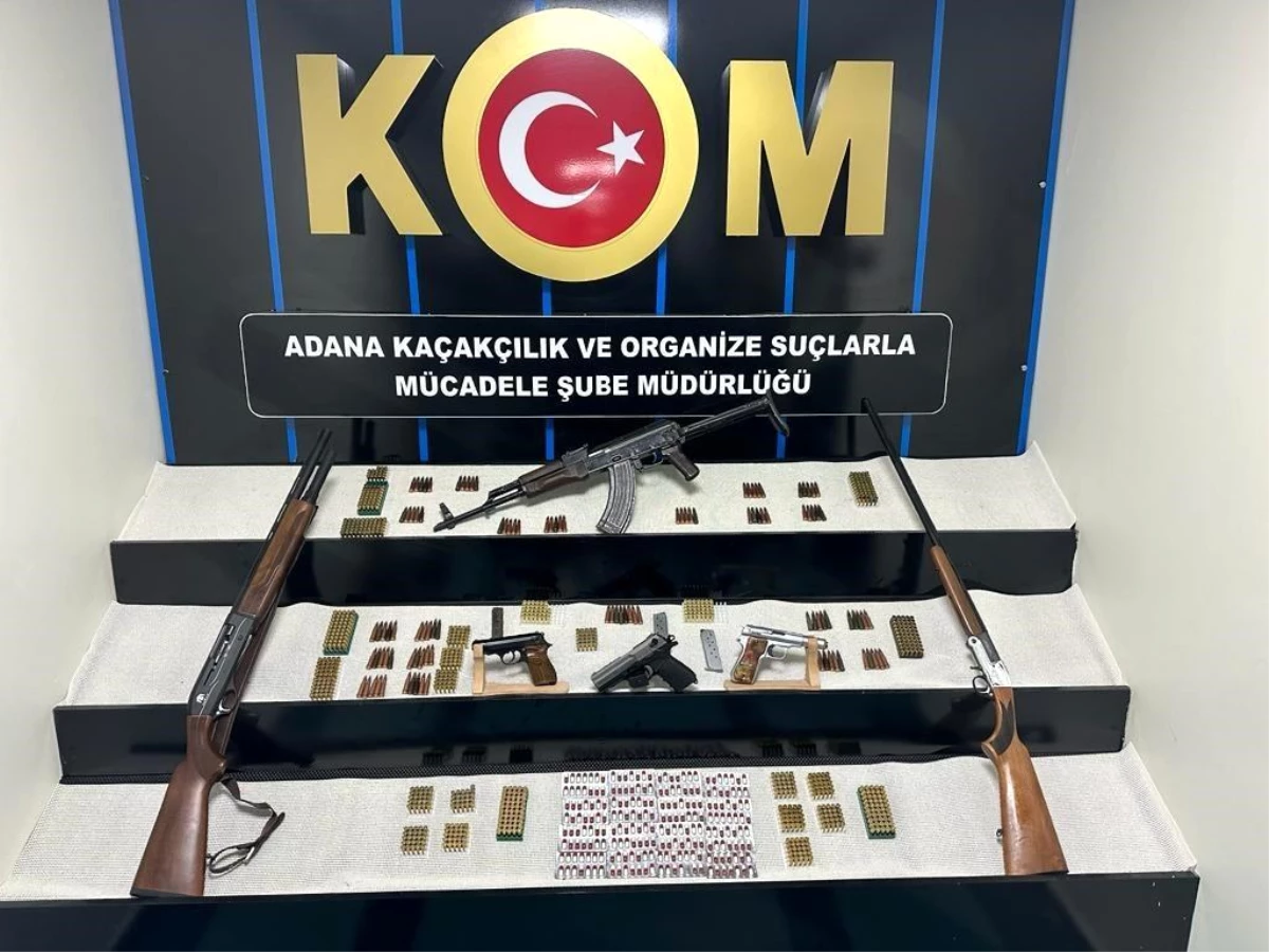Adana\'da silah ticareti yapan şüphelilere operasyon: 6 ruhsatsız silah ele geçirildi