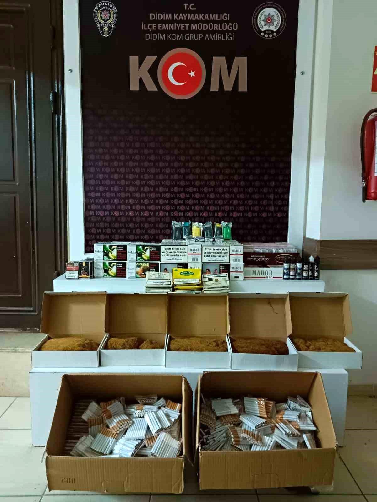 Didim\'de Kaçak Sigara Üretimi Operasyonu: 18 Bin 600 Makaron Ele Geçirildi