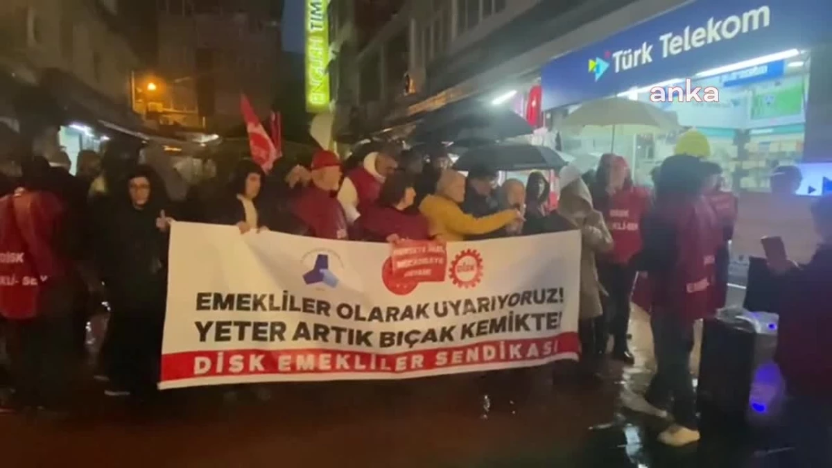 DİSK Emekli Sen Samsun Şubesi, Maaş Zamlarını Protesto Etti