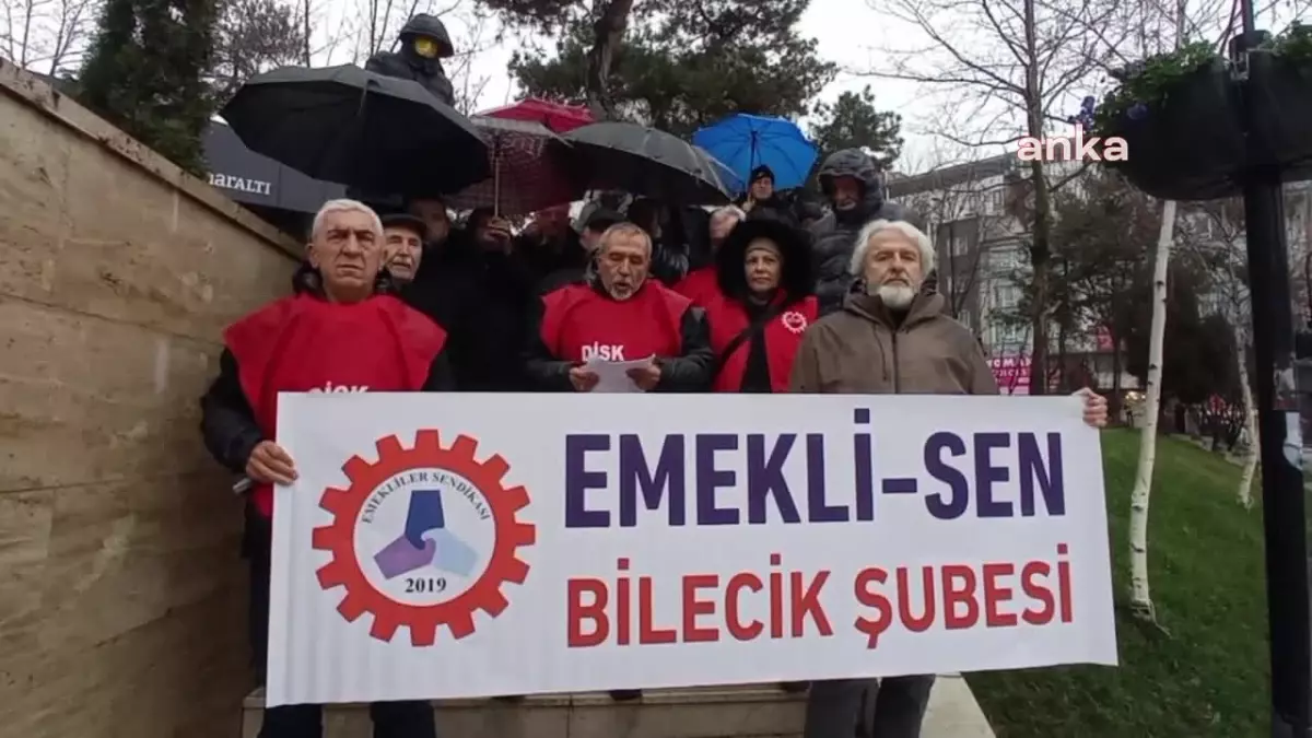 Emekliler Sendikası Bilecik Şubesi, emekli maaşlarına yapılan zamma tepki gösterdi