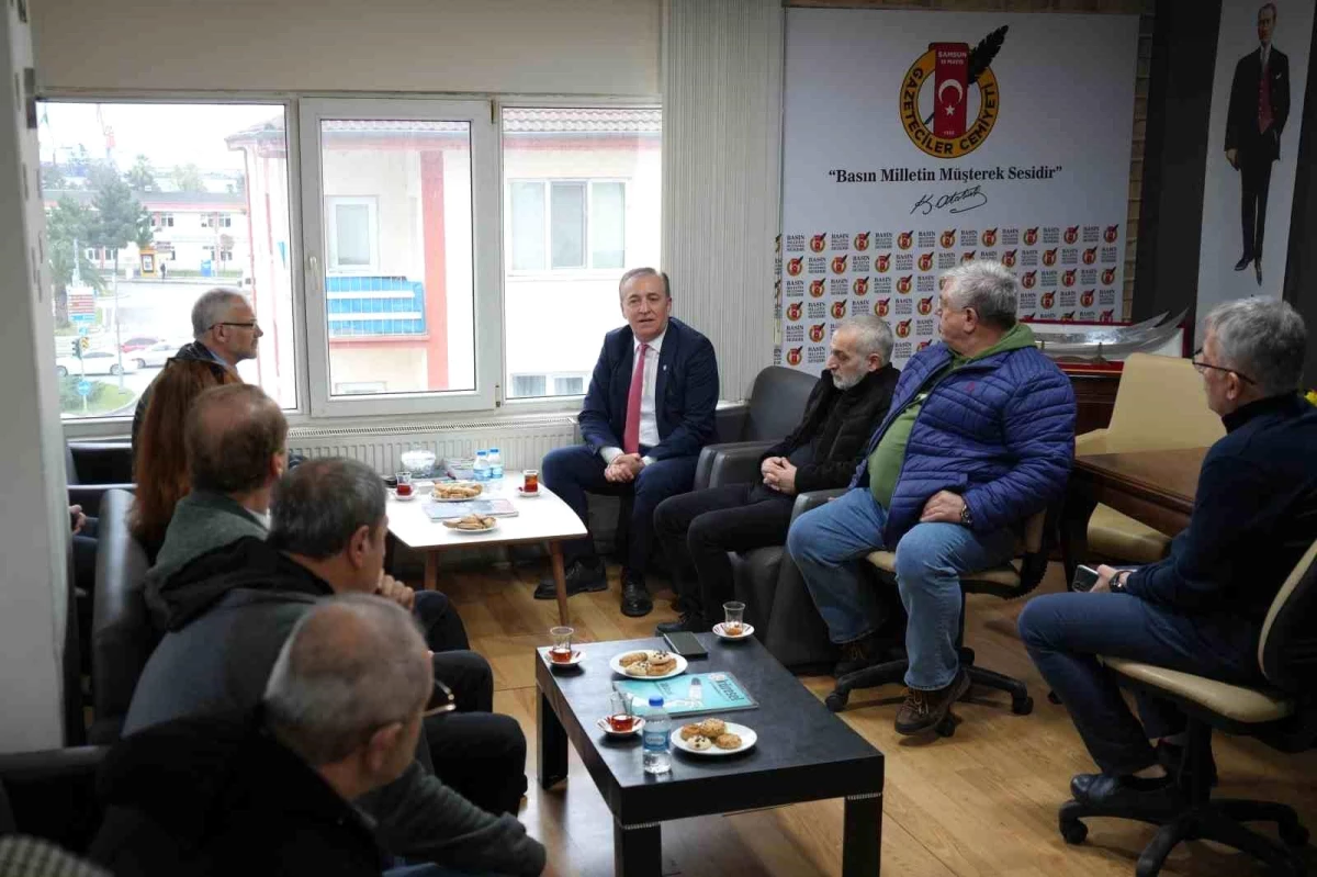 Samsun Büyükşehir Belediye Başkan Adaylarından Gazeteciler Günü Ziyareti