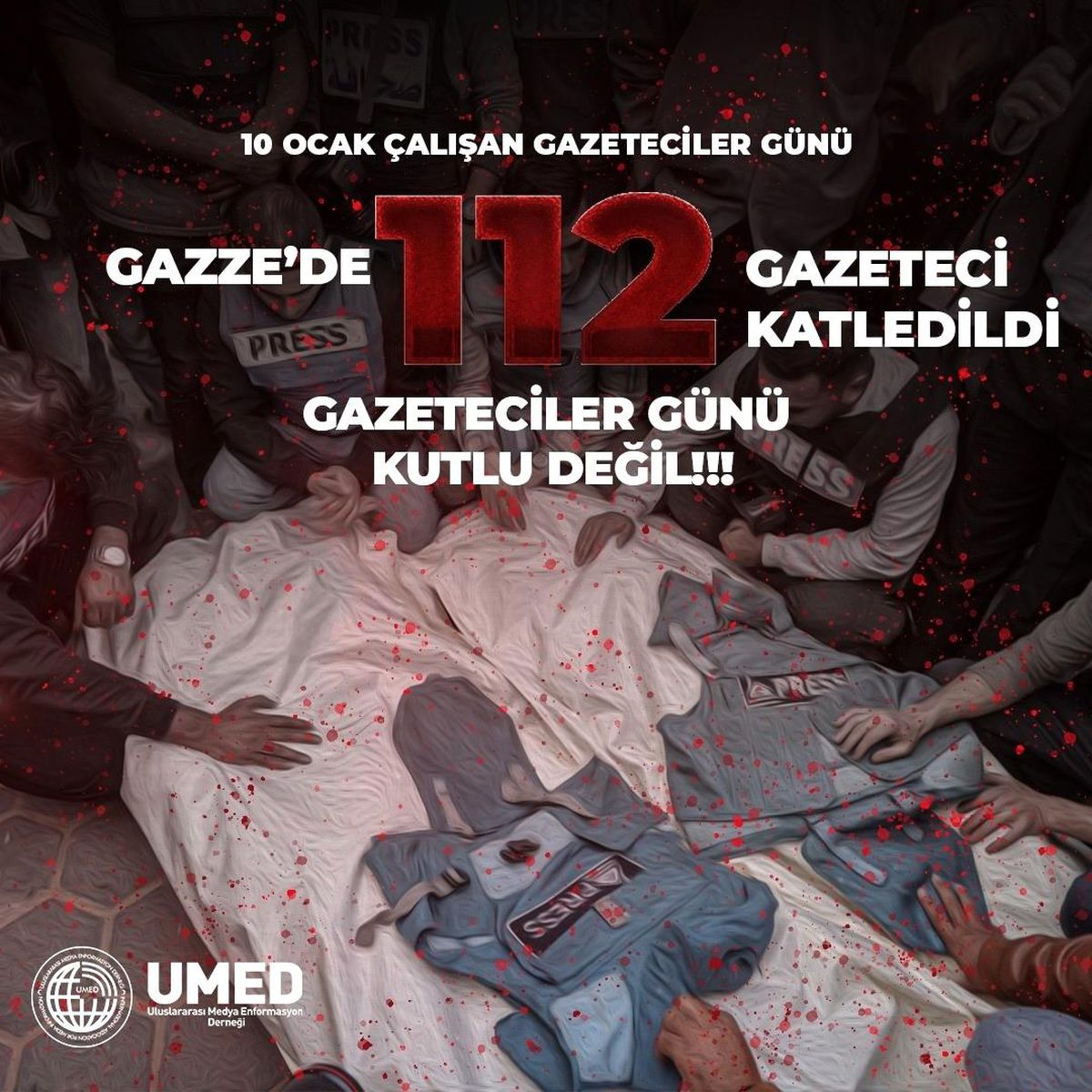UMED, İsrail\'in Gazetecilere Yönelik Saldırılarını Kınadı
