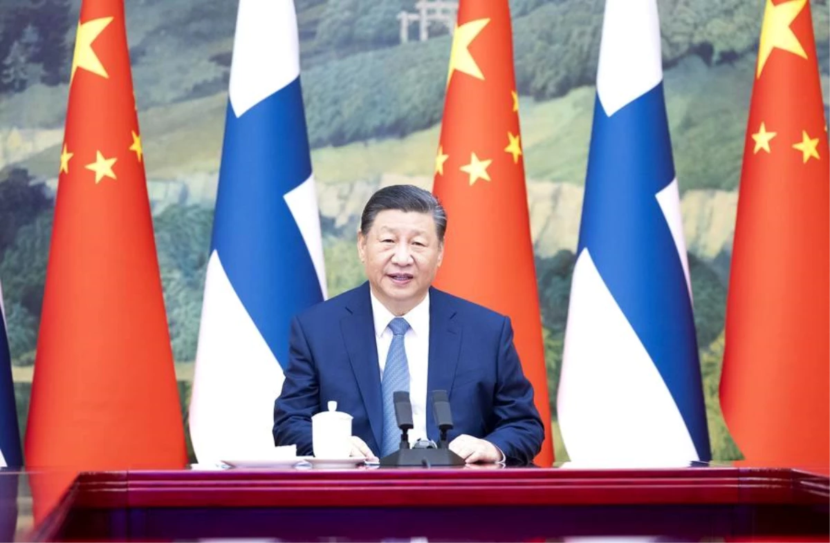 Çin Cumhurbaşkanı Xi Jinping, Finlandiya Cumhurbaşkanı Sauli Niinisto ile görüştü