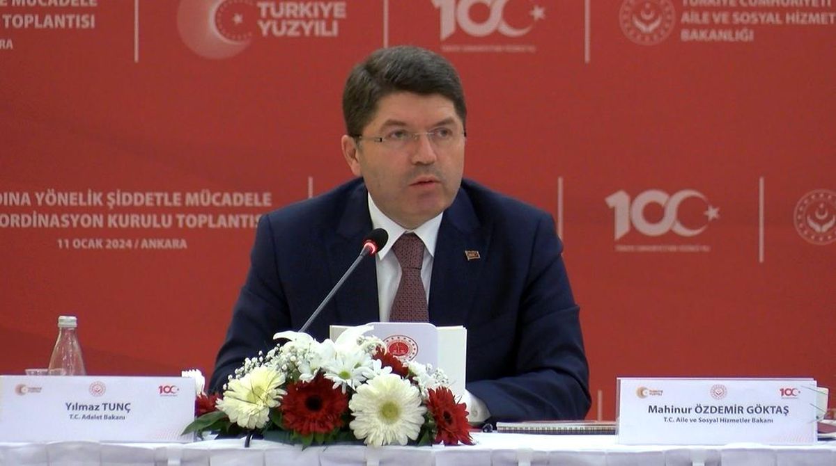 Adalet Bakanı Yılmaz Tunç, Kadına Yönelik Şiddetle Mücadele Koordinasyon Kurulu Toplantısı\'nda konuştu