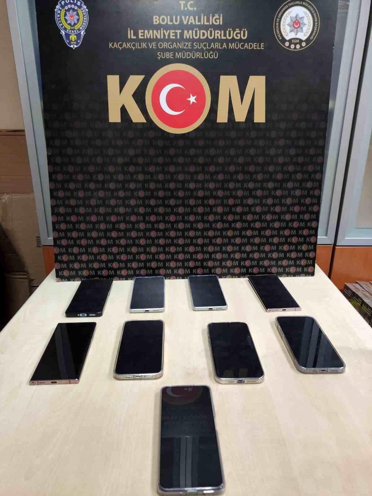 Bolu\'da 360 bin lira değerinde kaçak telefon ele geçirildi