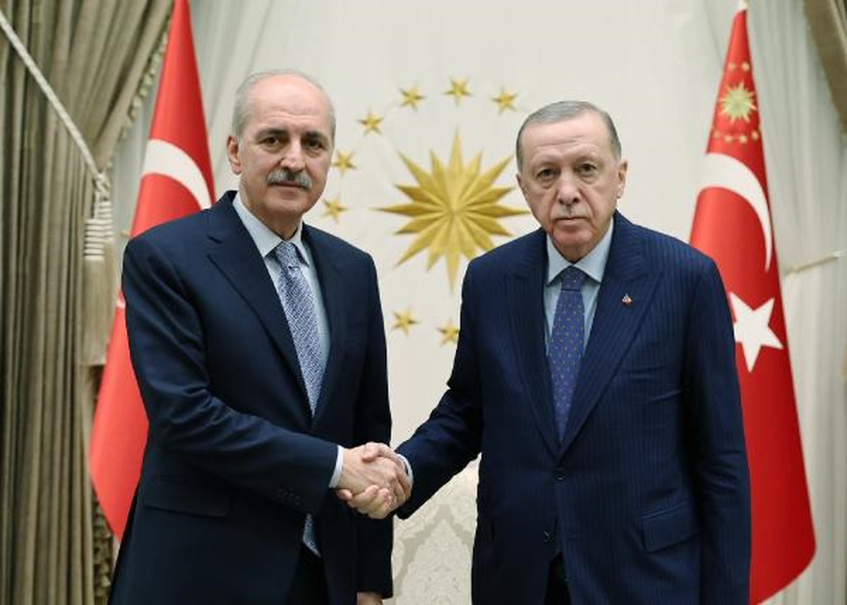Cumhurbaşkanı Erdoğan, TBMM Başkanı Kurtulmuş\'u kabul etti