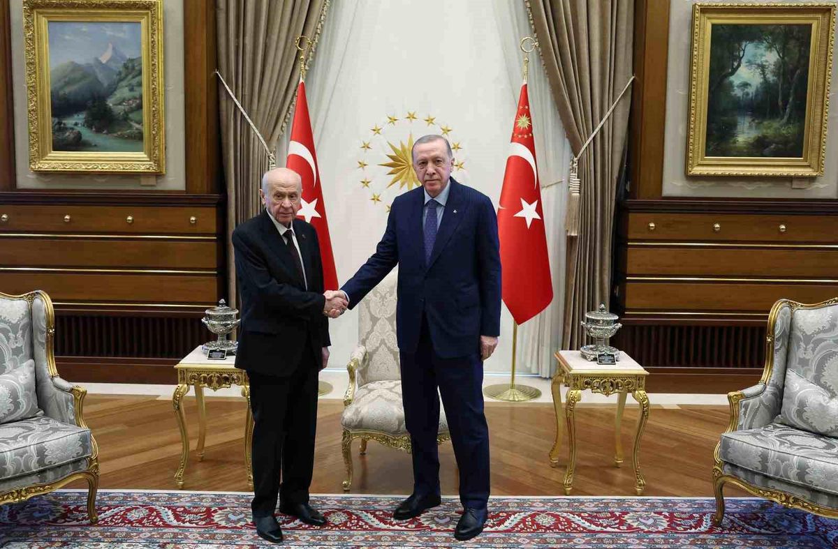 Cumhurbaşkanı Erdoğan, MHP Lideri Bahçeli\'yi kabul etti