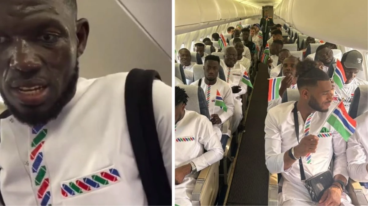 Gambiya Milli Takımı\'nı taşıyan uçakta oyuncular bayıldı