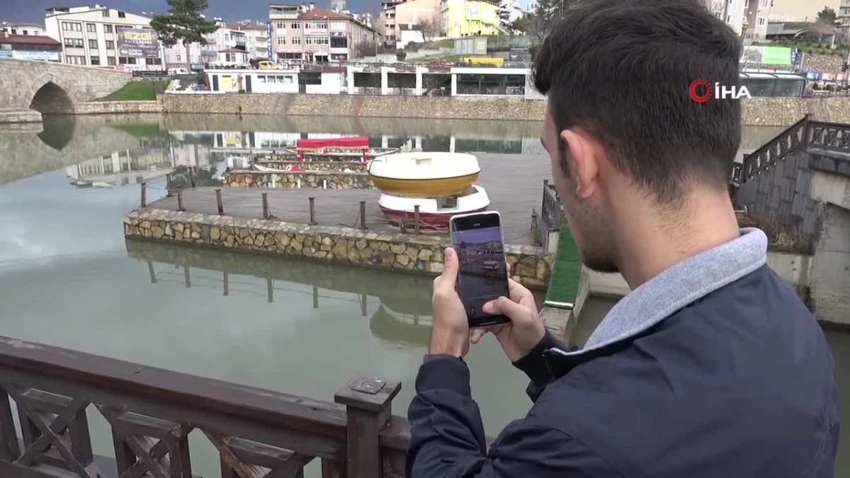 Irmakta nesli tükenme tehlikesindeki su samuru kameralara yansıdı