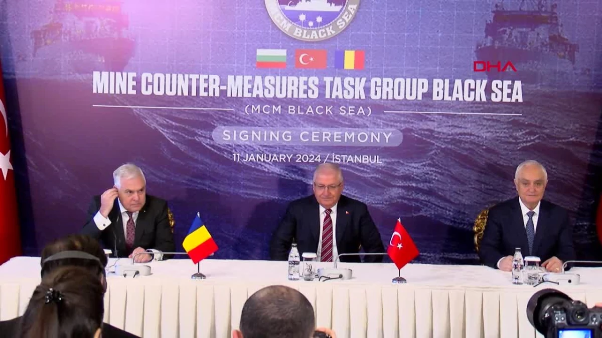 Türkiye, Romanya ve Bulgaristan Savunma Bakanlıkları Arasında Karadeniz Mayın Karşı Tedbirleri Görev Grubu Mutabakatı İmzalandı