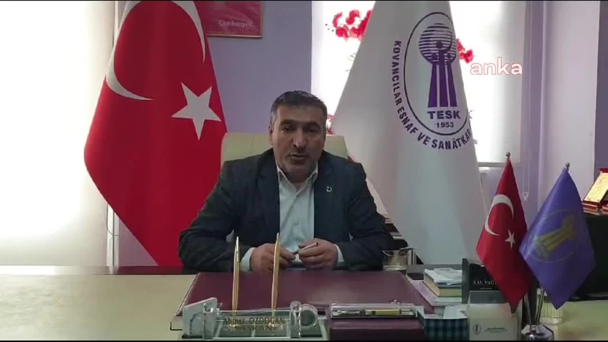 Elazığ Kovancılar Esnaf ve Sanatkarlar Oda Başkanı: Esnaf BAĞ-KUR primlerini ödeyemiyor