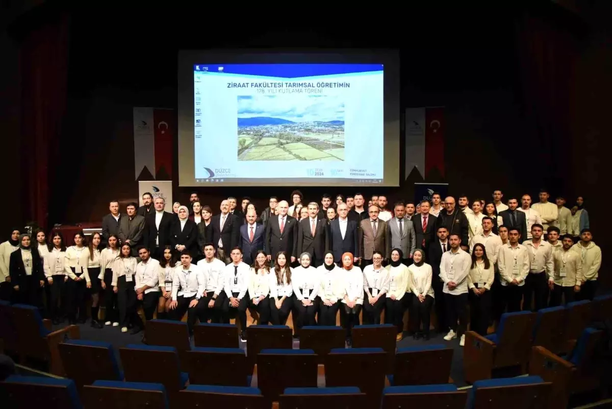 Düzce Üniversitesi Ziraat Fakültesi Tarımsal Öğretimin 178. Yılı Kutlama Töreni Gerçekleştirildi