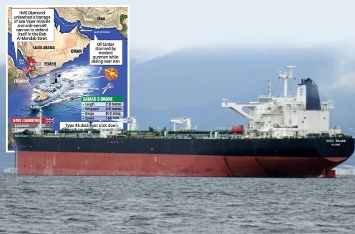 Umman Körfezi\'nde Maskeli Silahlı Kişiler Tarafından Bir Ham Petrol Tankeri Ele Geçirildi