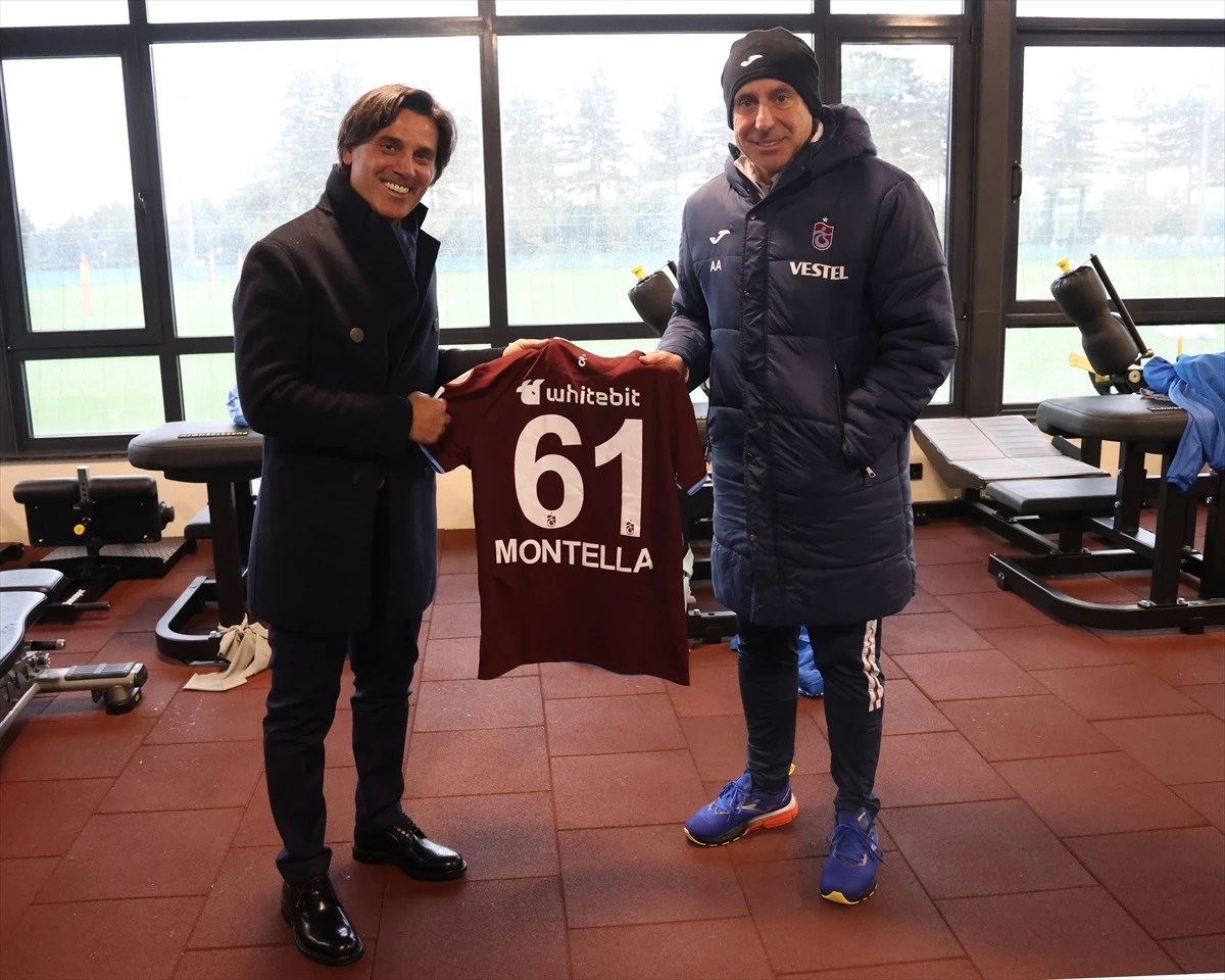 A Milli Takım Teknik Direktörü Montella, Trabzonspor\'u ziyaret etti