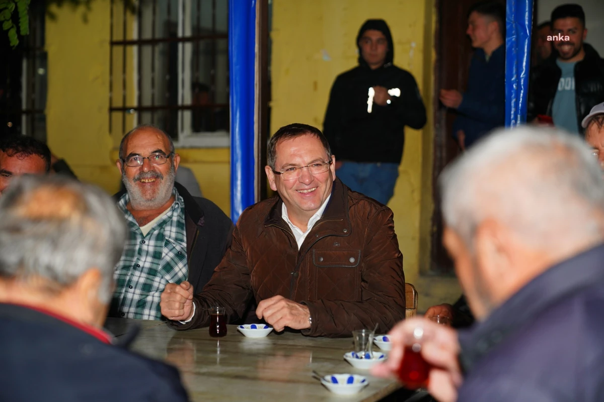 Ayvalık Belediye Başkanı Mesut Ergin, kırsal mahalle ziyaretlerini sürdürüyor