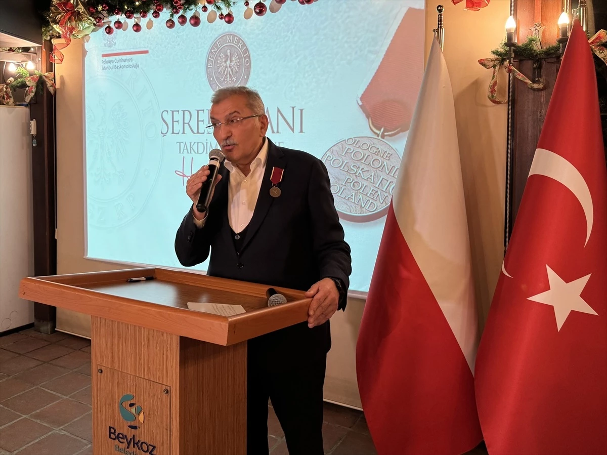 Beykoz Belediye Başkanı Murat Aydın\'a Polonya Cumhuriyeti tarafından şeref nişanı verildi