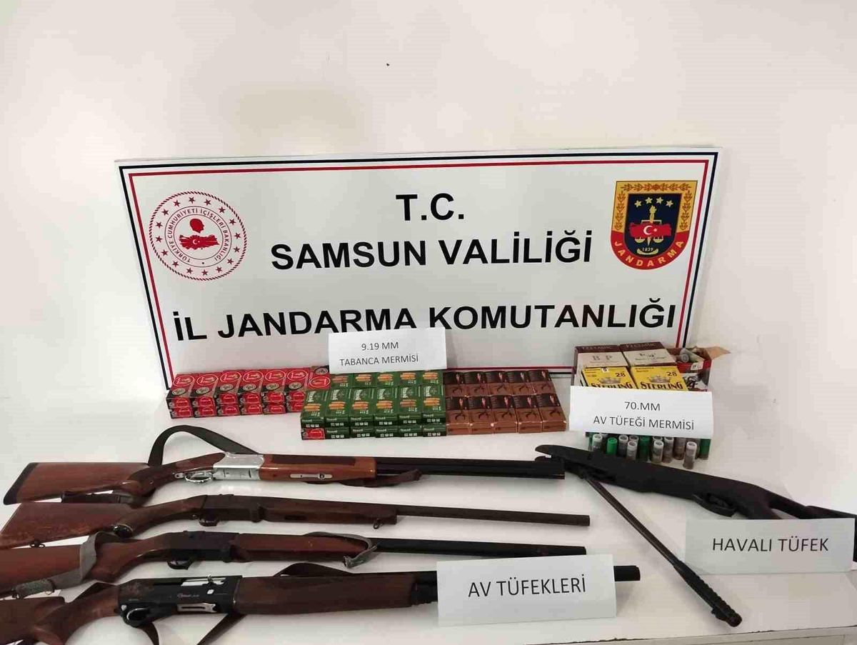 Samsun\'da Ruhsatsız Tüfek Bulunduran Kişiye Yüksek Para Cezası