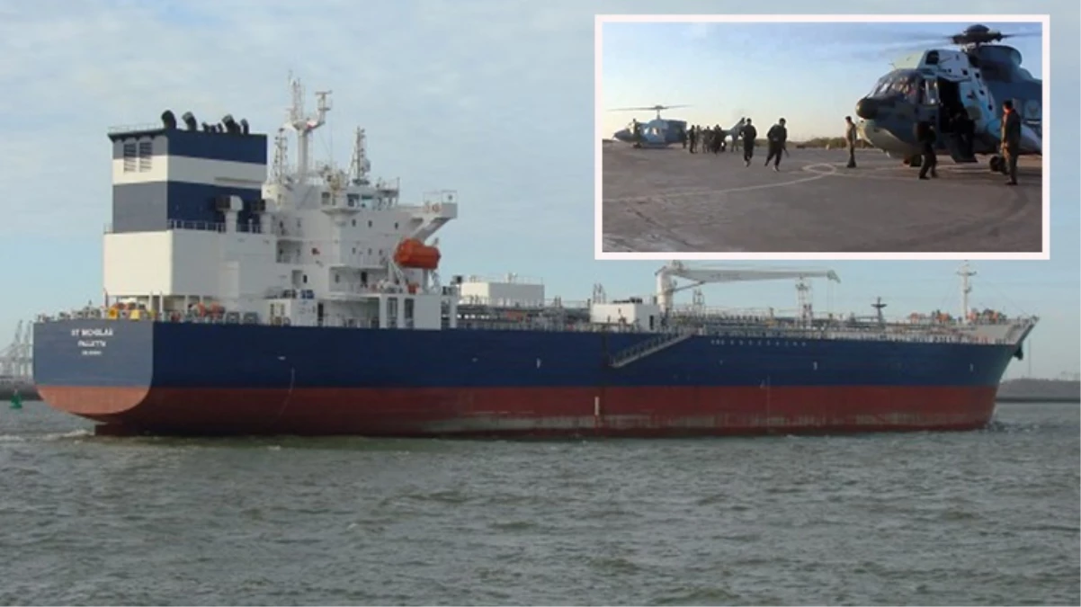 İran\'ın TÜPRAŞ\'ın petrolünü taşıyan gemiye düzenlediği operasyonun görüntüleri ortaya çıktı