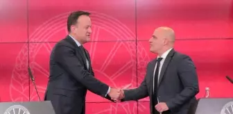 İrlanda Başbakanı Kuzey Makedonya'yı ziyaret etti